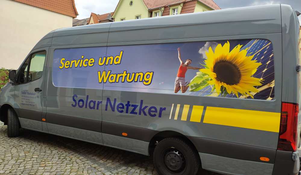 Fahrzeugbeschriftung Fa. Solar Netzker